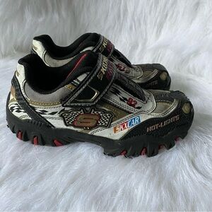 Skechers Shoes Boy’s Size 1 Skx Car Light‎ Up Velcro Leather